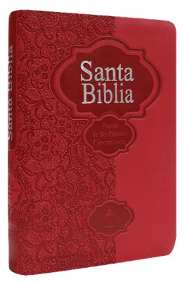 Biblia RVR046c Fuente De Bendiciones Roja (SimiPiel) [Biblia]