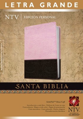 Biblia NTV Edición Personal Letra Grande (Duo Tono Cafe-Rosa) [Biblia]