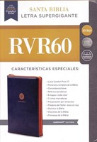 Biblia RVR60 Leathersoft cierre azul