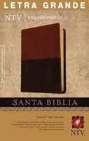Biblia NTV Edición Personal Letra Grande (Imitación Piel Duo Tono Cafe-Cafe Claro) [Biblia]